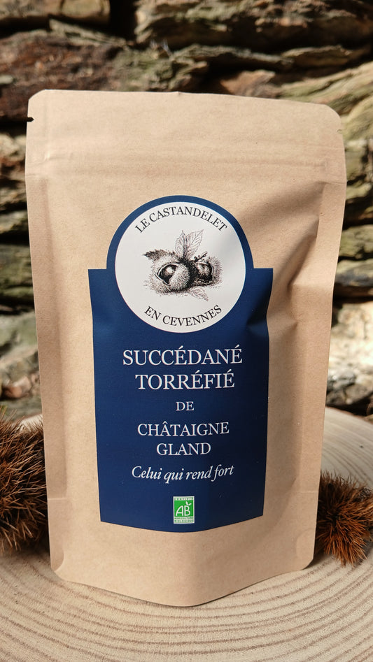 Succédané torréfié de châtaigne-gland
